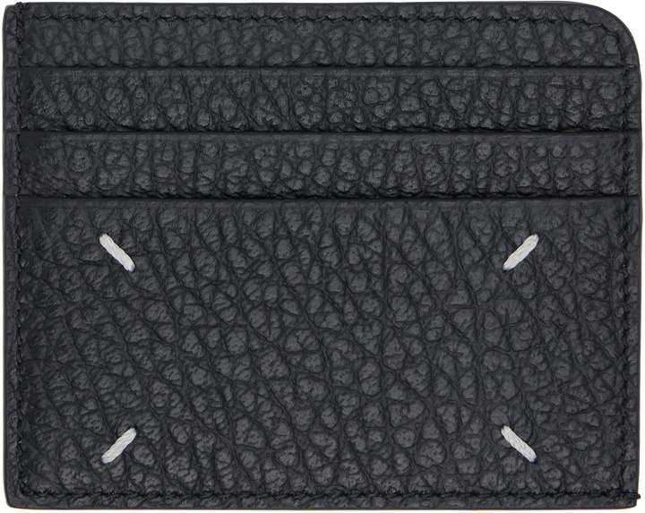 Photo: Maison Margiela Black Four Stitches Card Holder