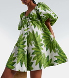 Farm Rio Palms Fan cotton minidress