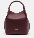 Loro Piana Bale Small leather bucket bag