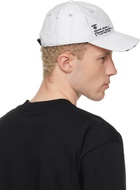 AAPE by A Bathing Ape Off-White Distressed Logo Cap