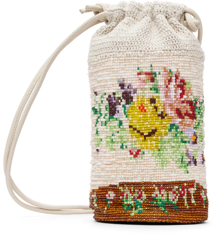 Photo: Cordera Off-White Handmade Beaded Crochet Bag