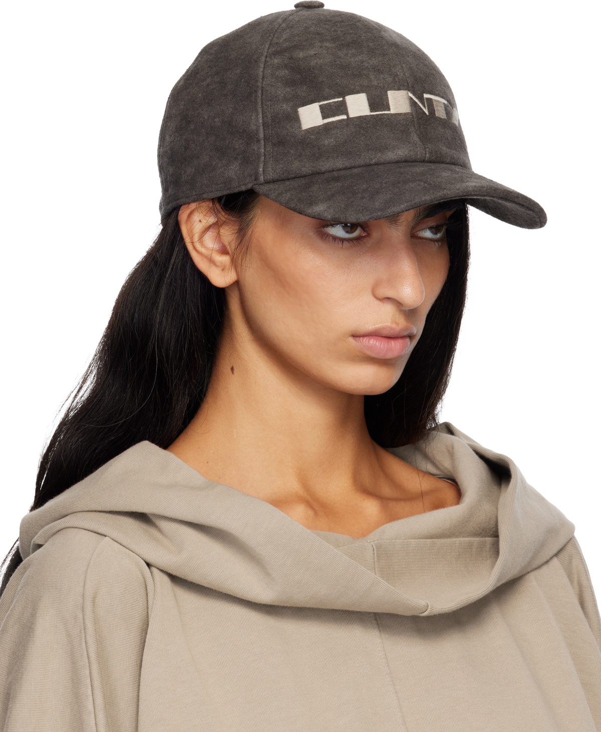 Rick Owens DRKSHDW Gray Concordians Baseball Cap