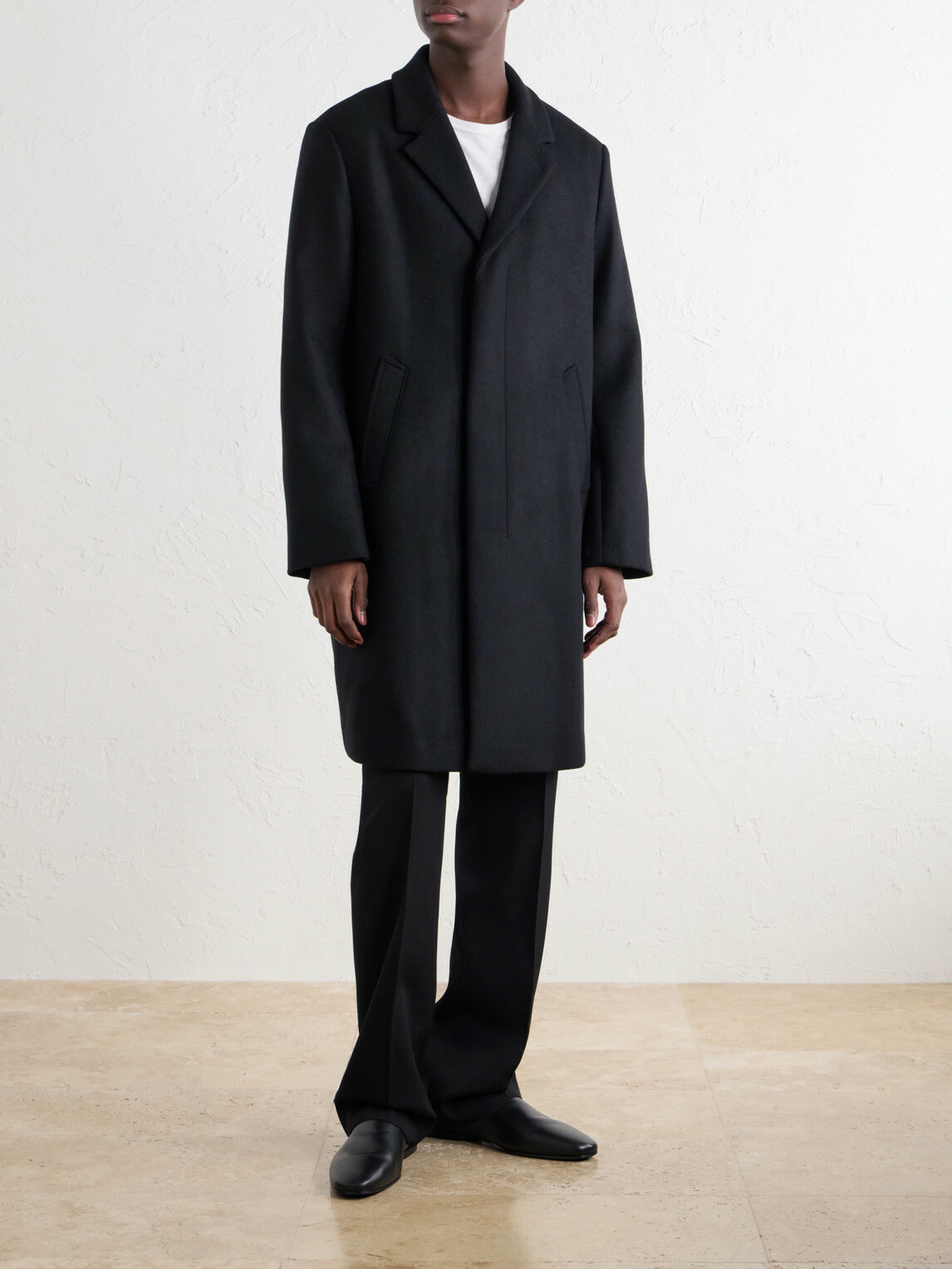 TOTEME - Wool, Cashmere and Silk-Blend Coat - Black