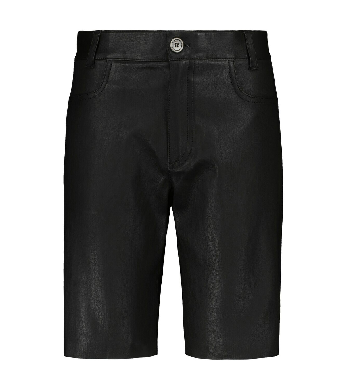 Stouls Sofiane leather Bermuda shorts