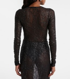 Wardrobe.NYC Floral lace bodysuit
