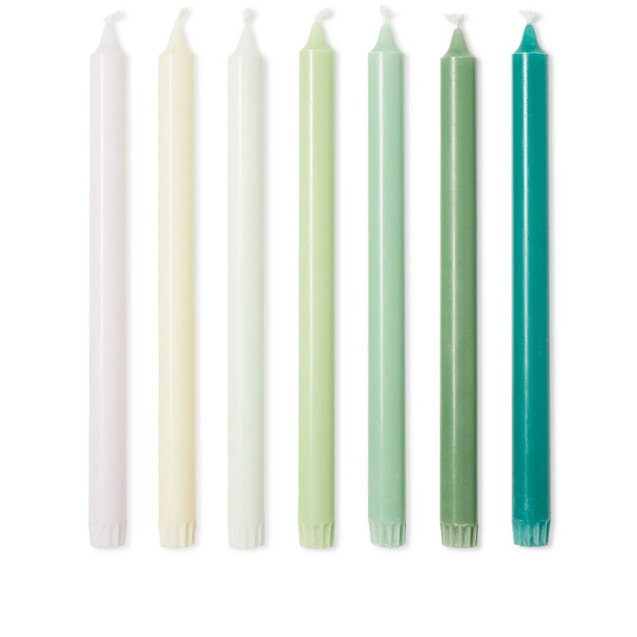 Photo: HAY Gradient Candle - Set of 7 in Greens 