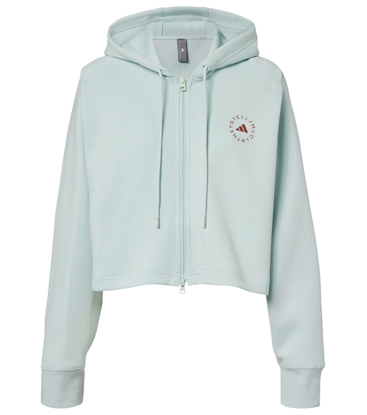 Adidas by Stella McCartney - Cropped zip-up jersey hoodie adidas