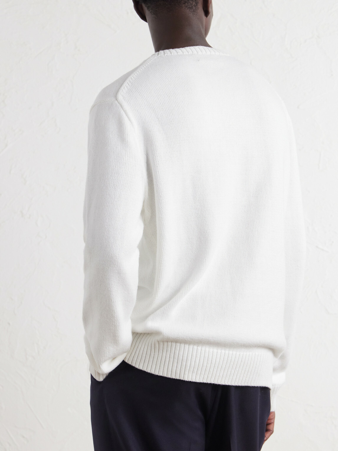 Polo Ralph Lauren - Polo Bear-Jacquard Cotton Sweater - White
