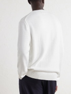 Polo Ralph Lauren - Polo Bear-Jacquard Cotton Sweater - White