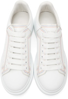 Alexander McQueen White Embroidered Oversized Sneakers