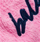Balenciaga - Oversized Logo-Embroidered Brushed Cotton-Blend Sweater - Pink