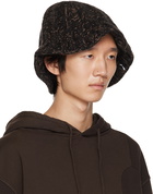 MM6 Maison Margiela Brown Knit Beanie