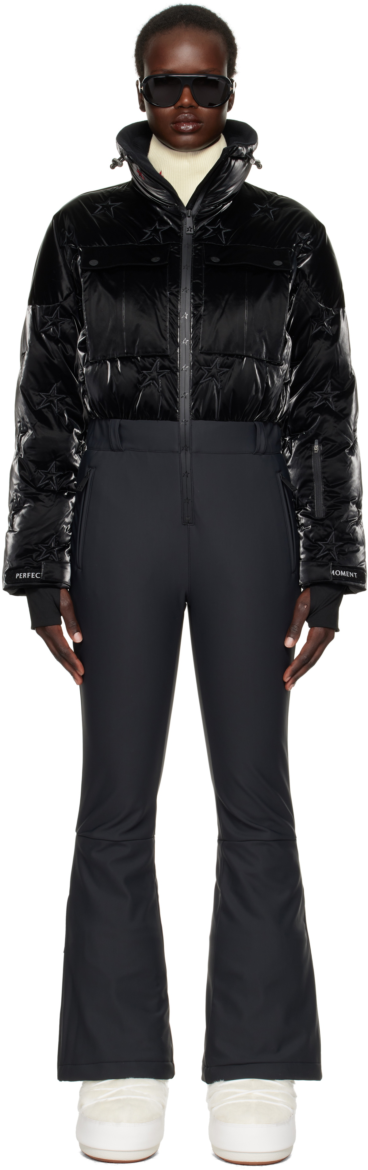 Perfect Moment Black Helen Down Ski Snow Suit