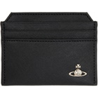 Vivienne Westwood Black Slim Orb Card Holder
