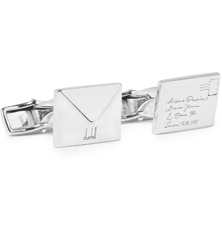 Photo: Dunhill - Envelope Silver-Tone Cufflinks - Men - Silver