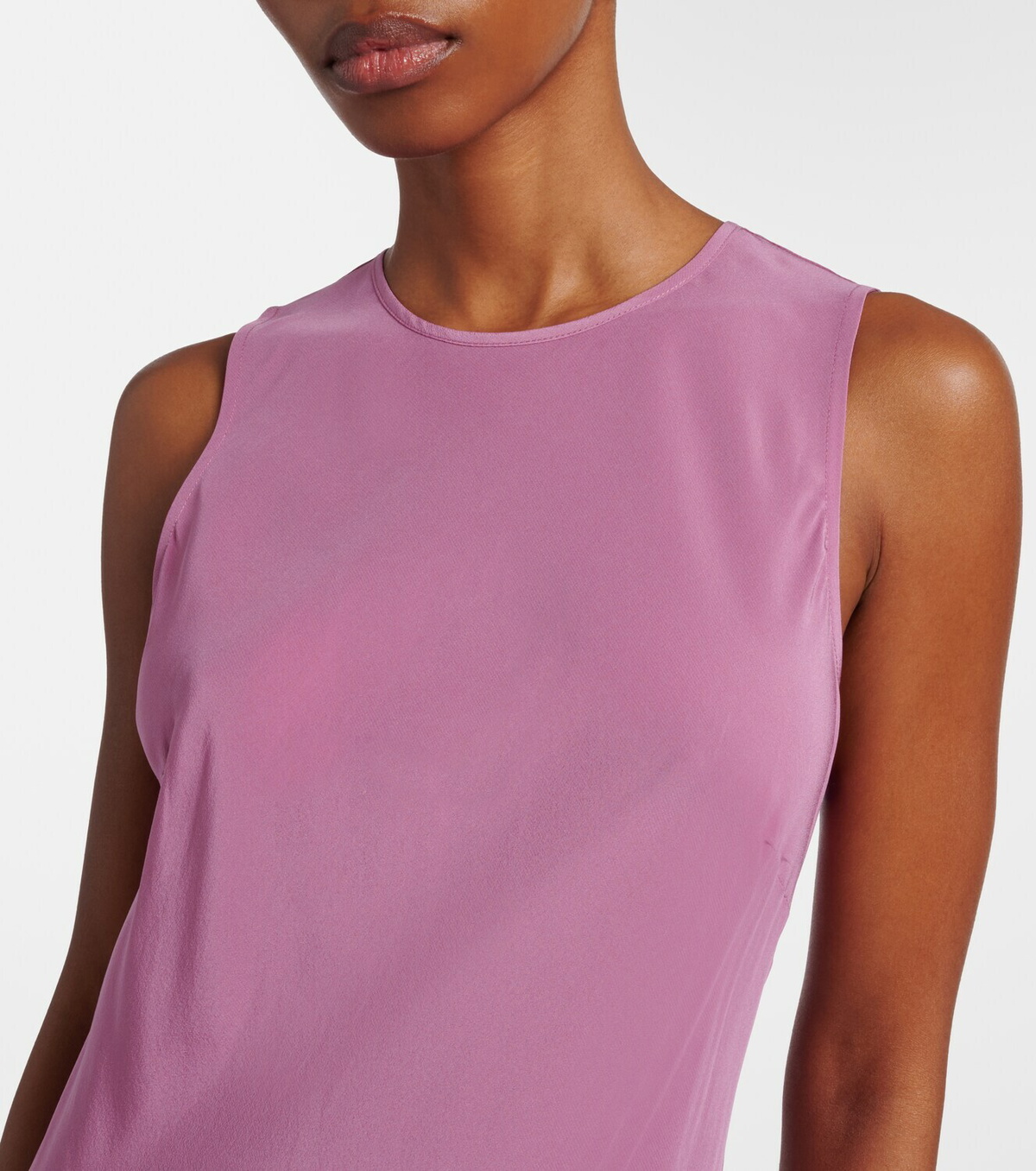 Asceno Valencia silk crêpe maxi dress