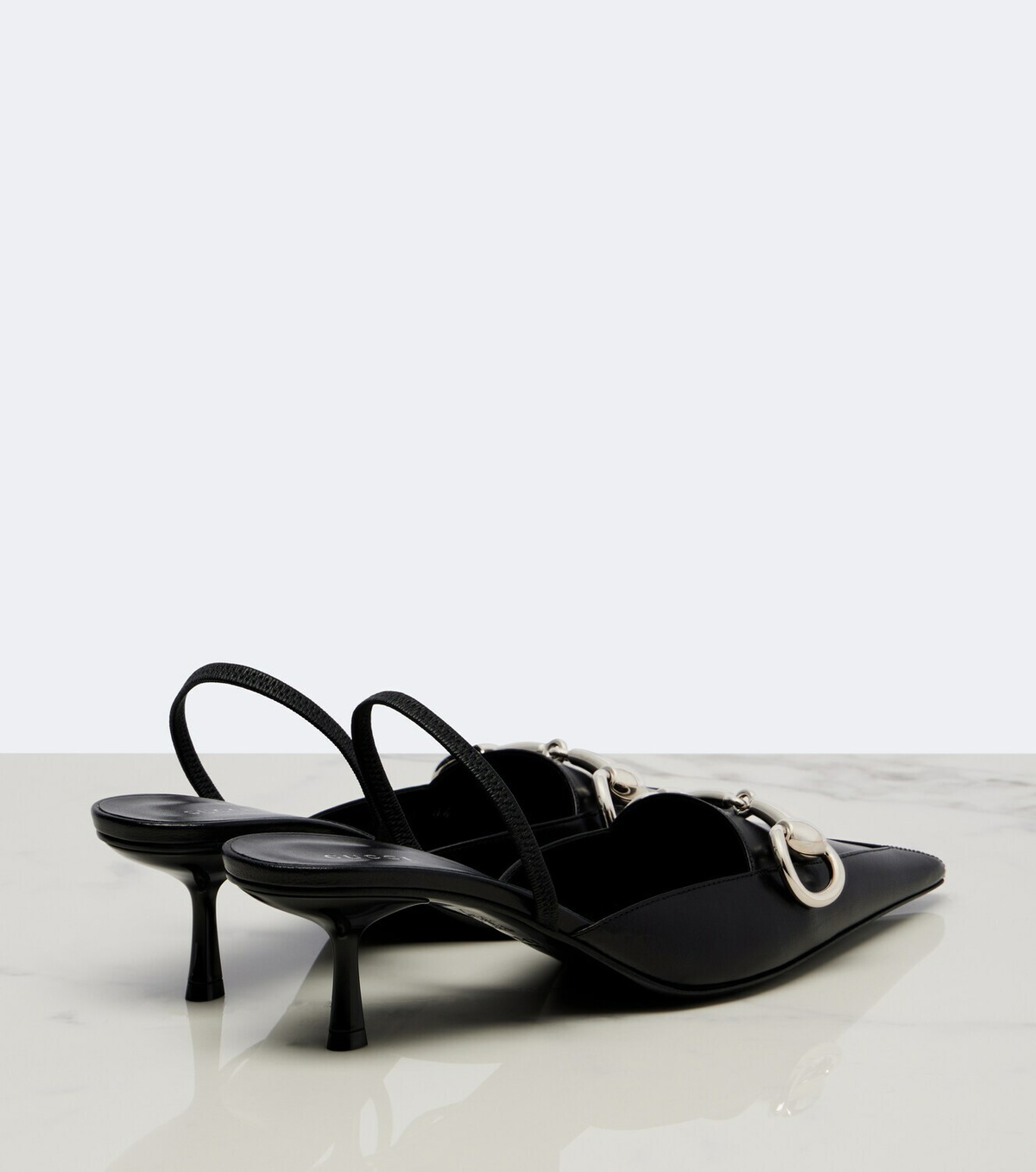 Gucci Boulevard leather slingback pumps