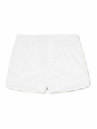Derek Rose - Savoy Slim-Fit Cotton Boxer Shorts - White
