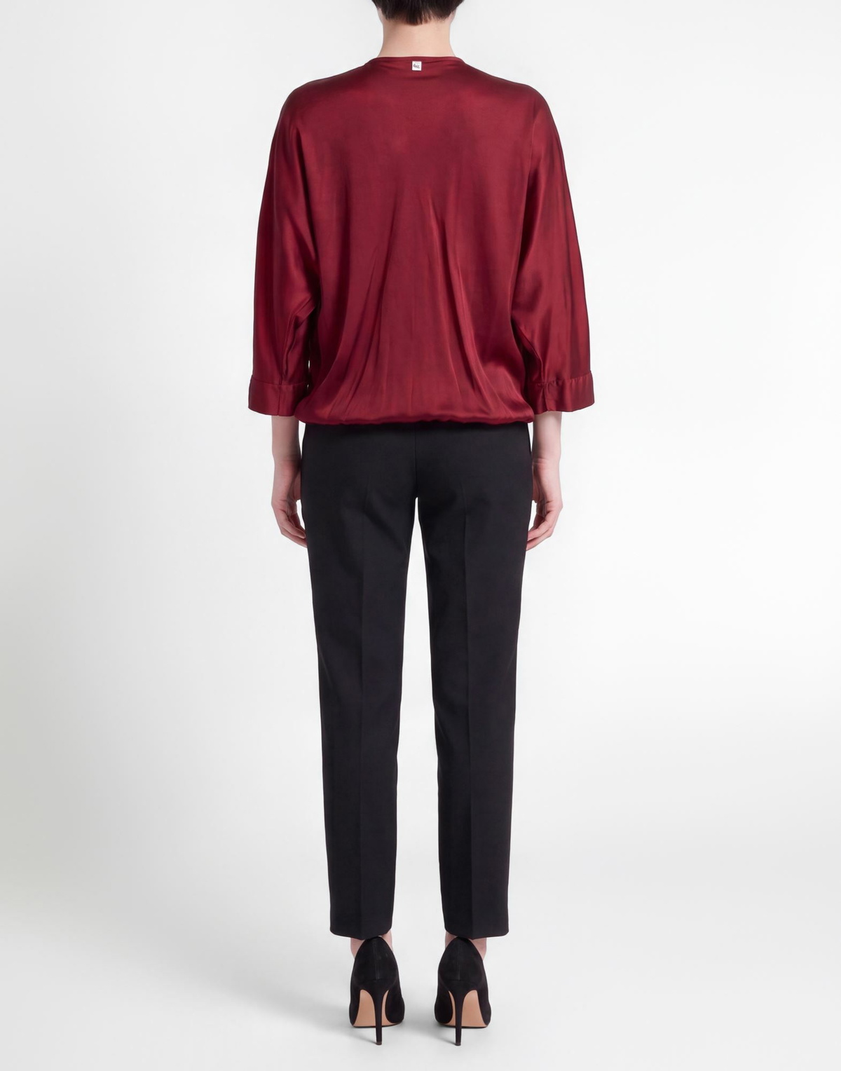 Manila Grace Womens Top Burgundy
