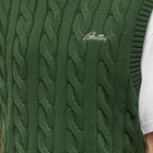 Butter Goods Men's Cable Knit Vest in Forest