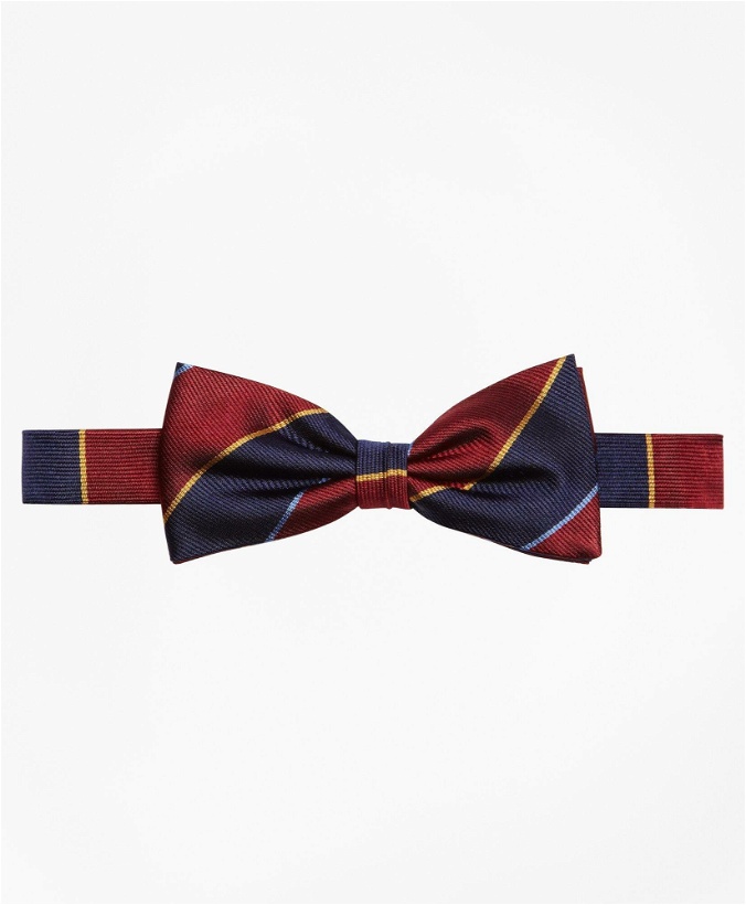 Photo: Brooks Brothers Boys' Argyll and Sutherland Pre-Tied Bow Tie | Burgundy