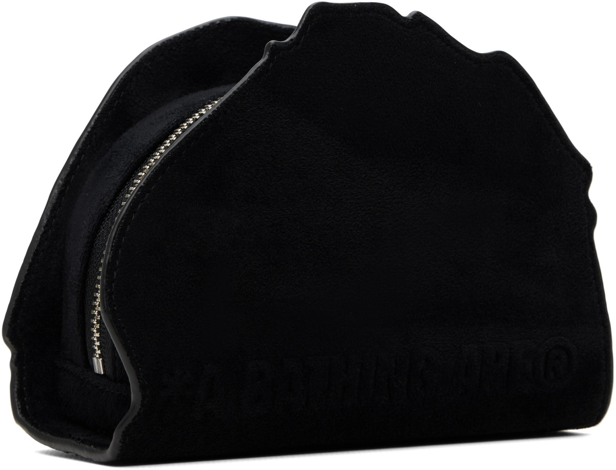 BAPE Black Ape Head Suede Pouch