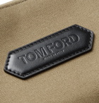 TOM FORD - Leather-Trimmed Canvas Holdall - Men - Green