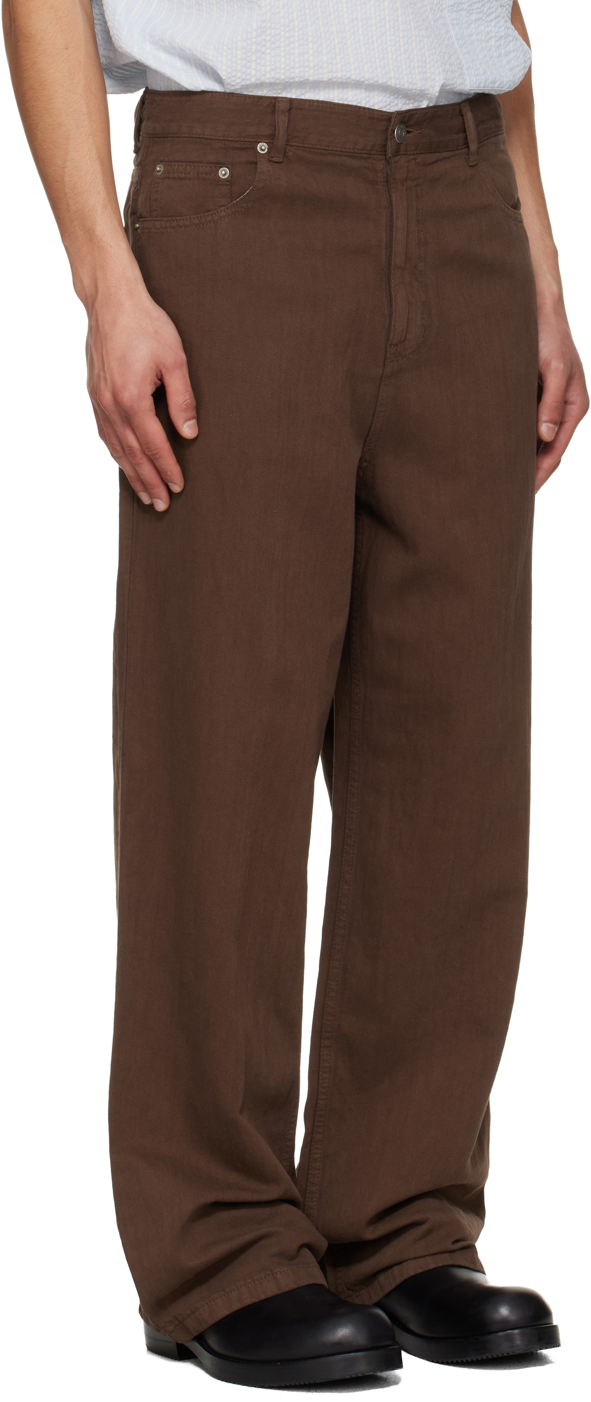 LE17SEPTEMBRE Brown Straight Jeans