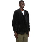 Comme des Garcons Homme Reversible Black Nylon Tussah Blazer