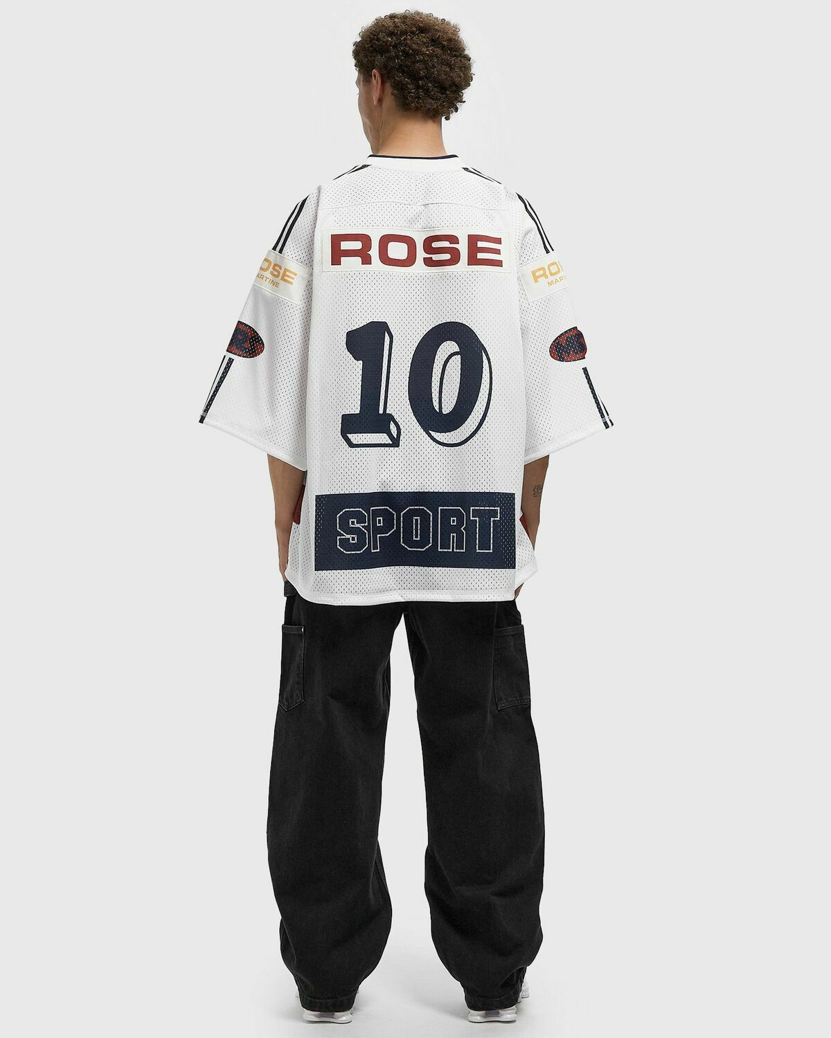 Martine Rose OVERSIZED HOCKEY TOP White Mens Jersey