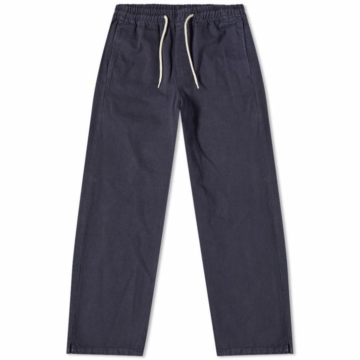 Photo: A.P.C. Men's A.P.C Vincent Drawstring Denim Pant in Dark Navy