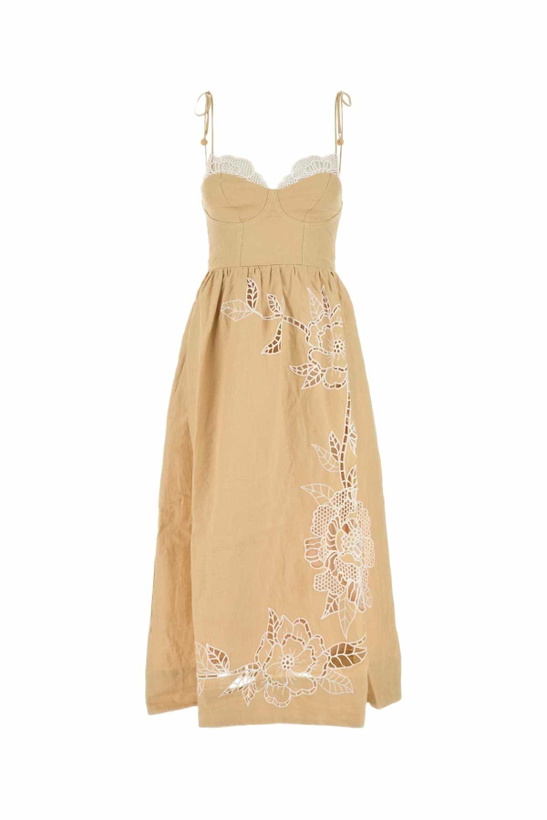 Photo: Farm Rio Pastel Orange Linen Dress