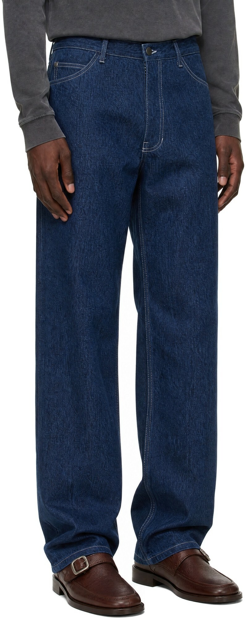 colbo Blue Stonewashed Tapered Jeans