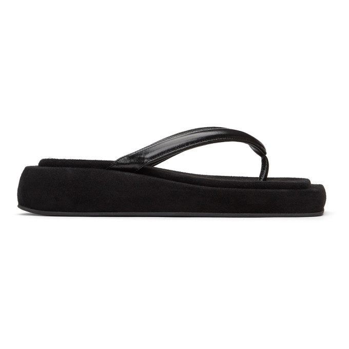 LOW CLASSIC Black Platform Flip Flop Sandals Low Classic