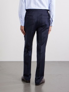De Petrillo - Straight-Leg Wool-Blend Suit Trousers - Blue
