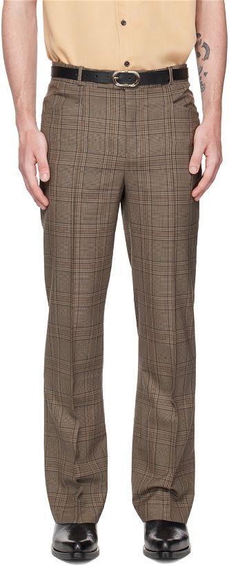 Photo: Ernest W. Baker Beige Check Trousers