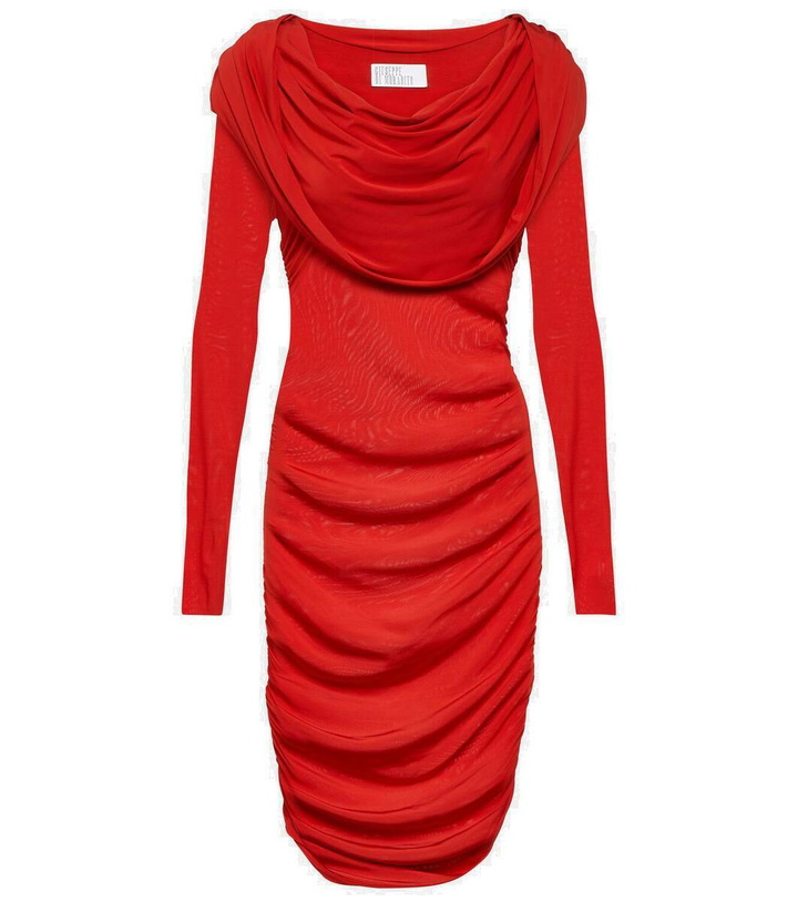 Photo: Giuseppe di Morabito Hooded jersey minidress