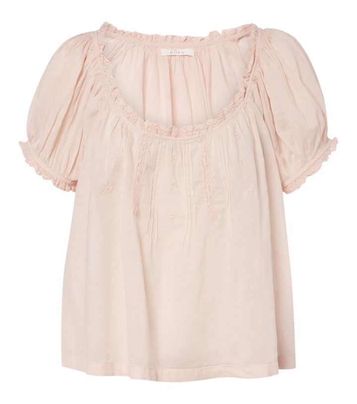 Photo: Dôen Frederica embroidered cotton voile top