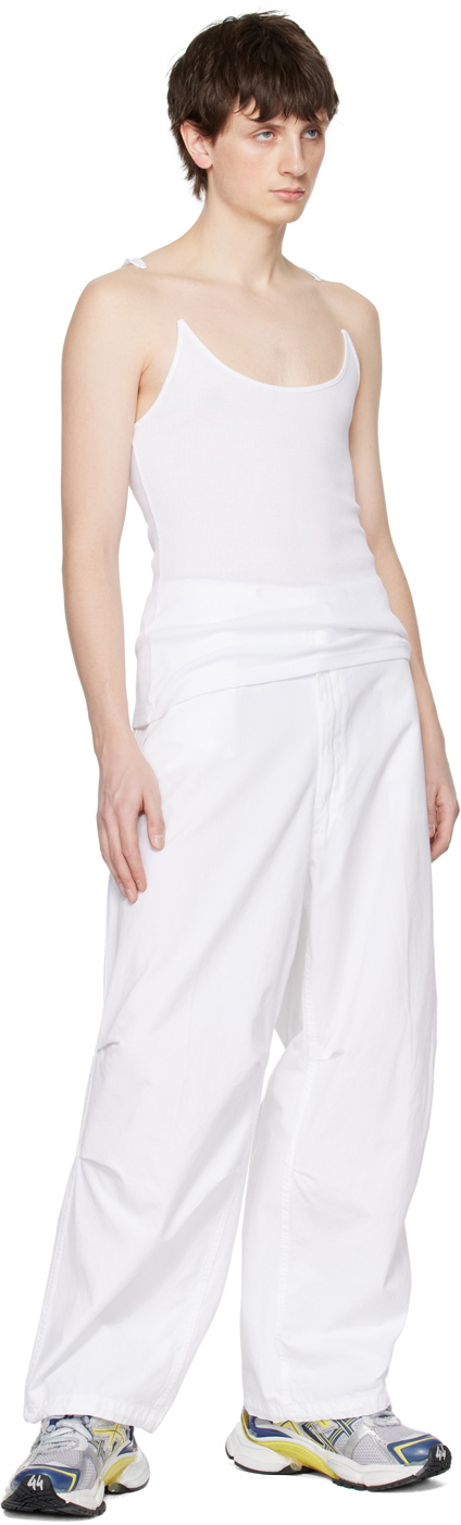 DARKPARK White Blair Trousers
