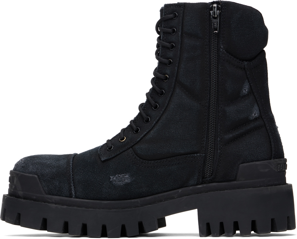 Balenciaga Black Combat Strike Boots Balenciaga