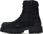 Balenciaga Black Combat Strike Boots