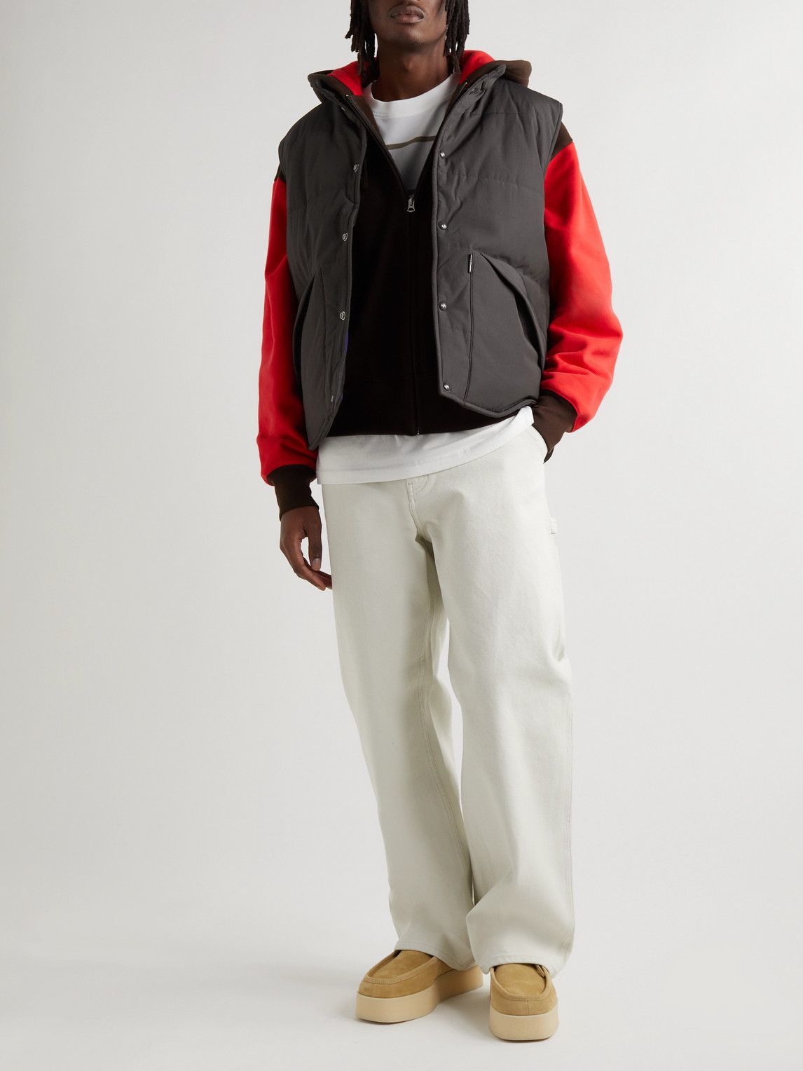 Acne Studios - Quilted Shell Down Gilet - Brown Acne Studios