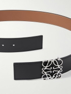 LOEWE - Anagram 3.5cm Reversible Leather Belt - Black