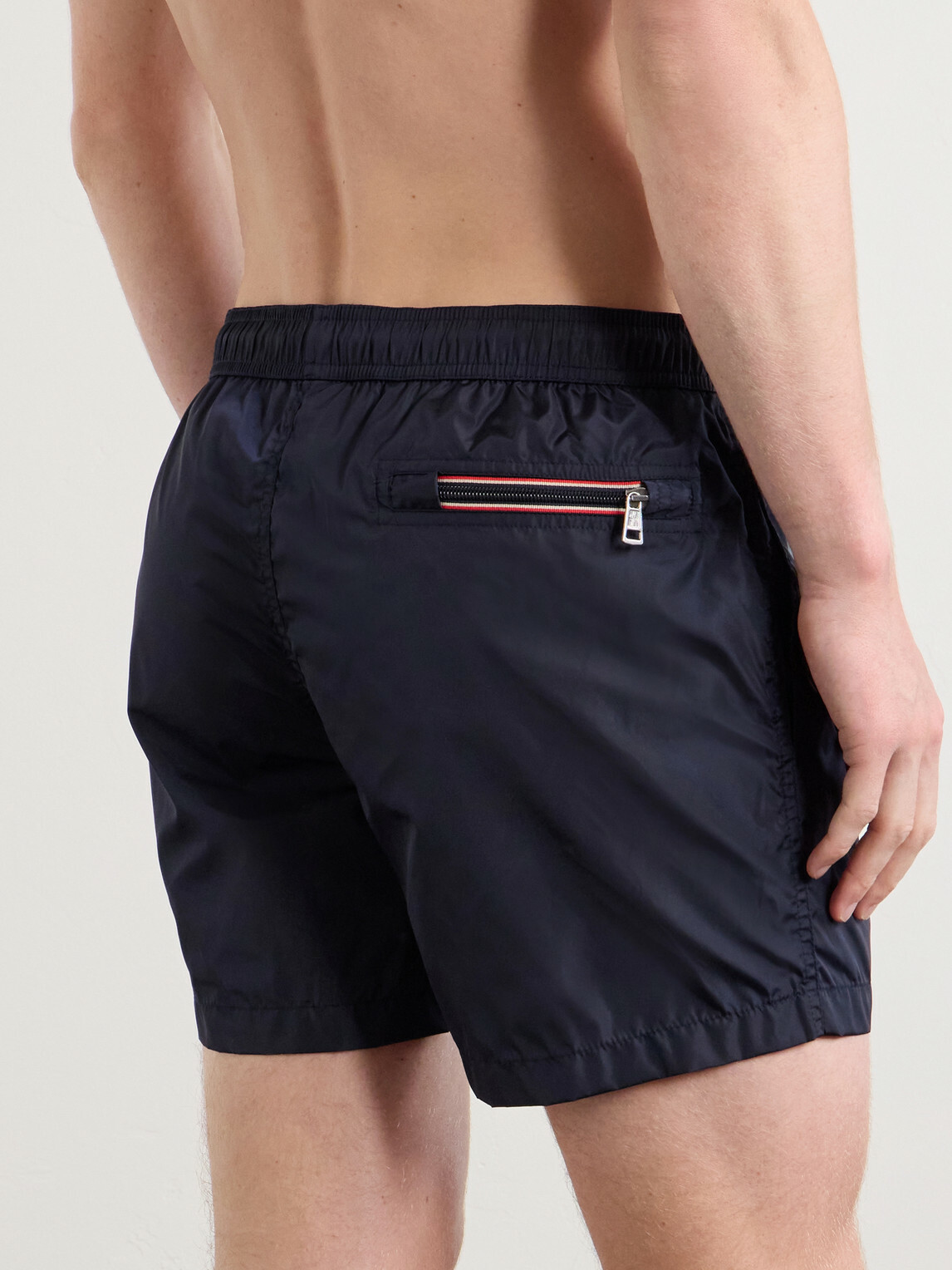 Moncler - Straight-Leg Mid-Length Swim Shorts - Blue