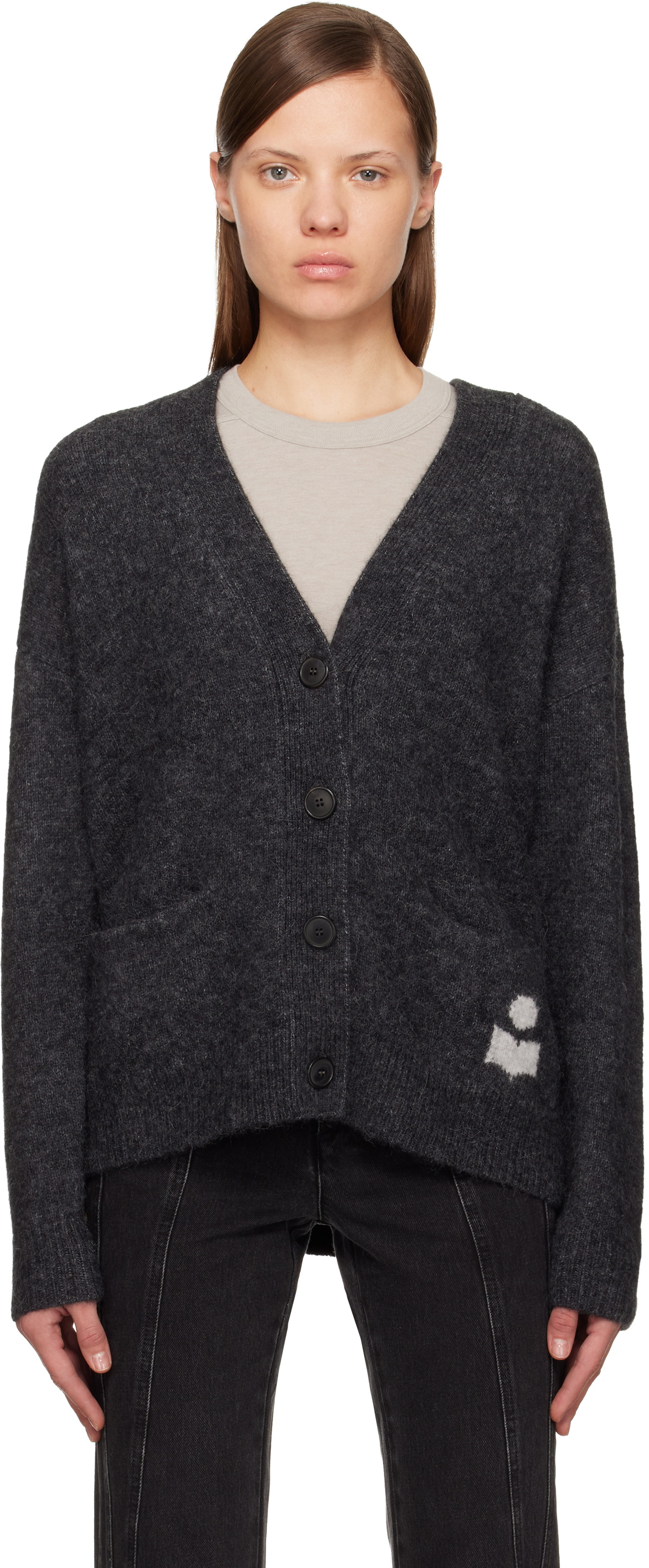 Isabel Marant Etoile Gray Eborah Cardigan