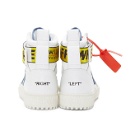 Off-White White and Blue Industrial High-Top Sneakers