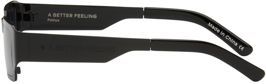 A BETTER FEELING Black Pollux Sunglasses