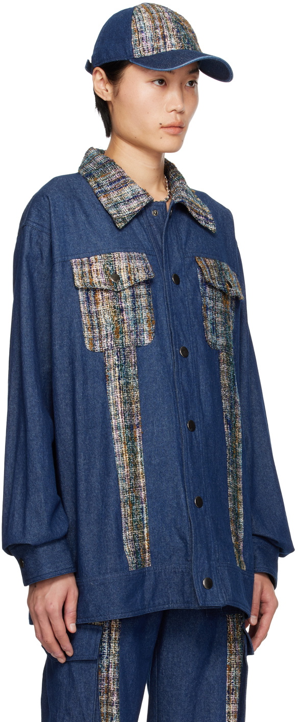 Anna Sui SSENSE Exclusive Navy Denim Jacket