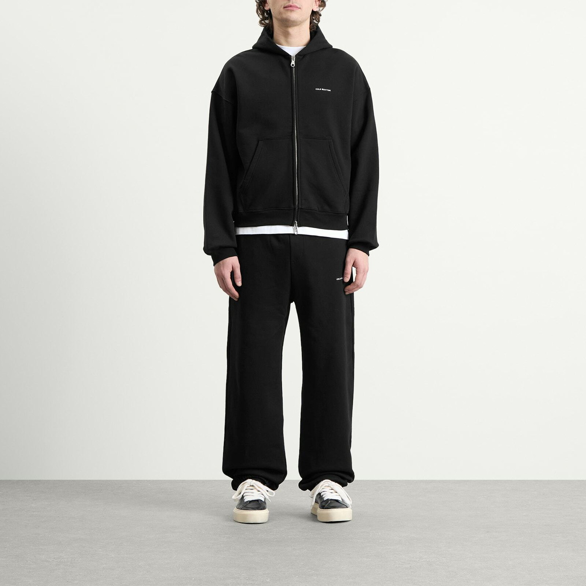 Cole Buxton Men's Vintage Mini Logo Sweatpants in Black