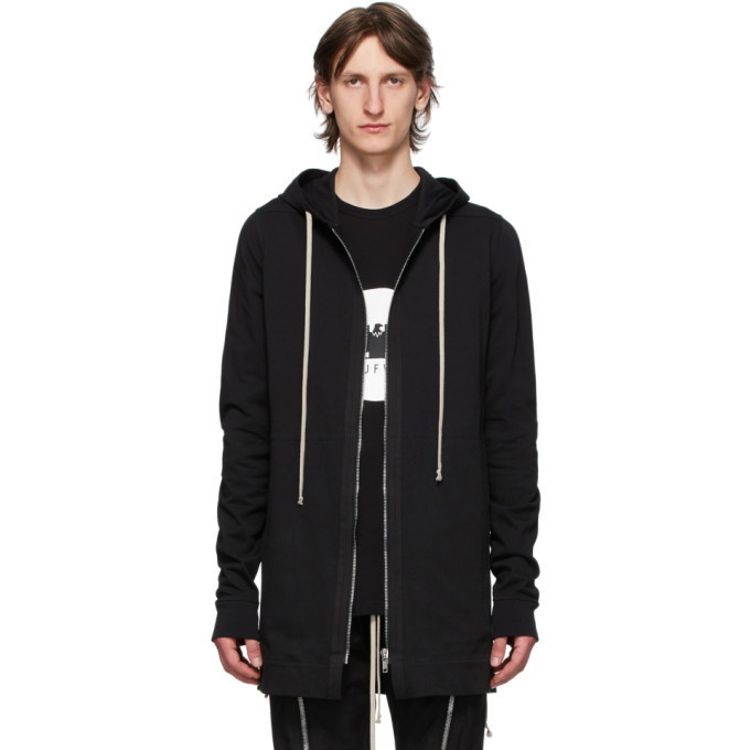 Photo: Rick Owens Black Zip Front Hoodie